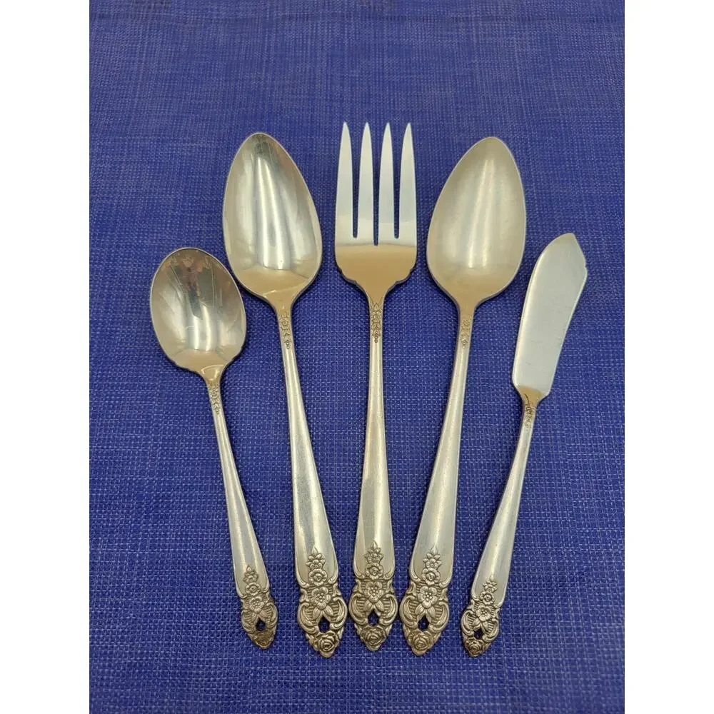 Oneida Prestige DISTINCTION Set 5 Pcs Serving Silverplate 1951